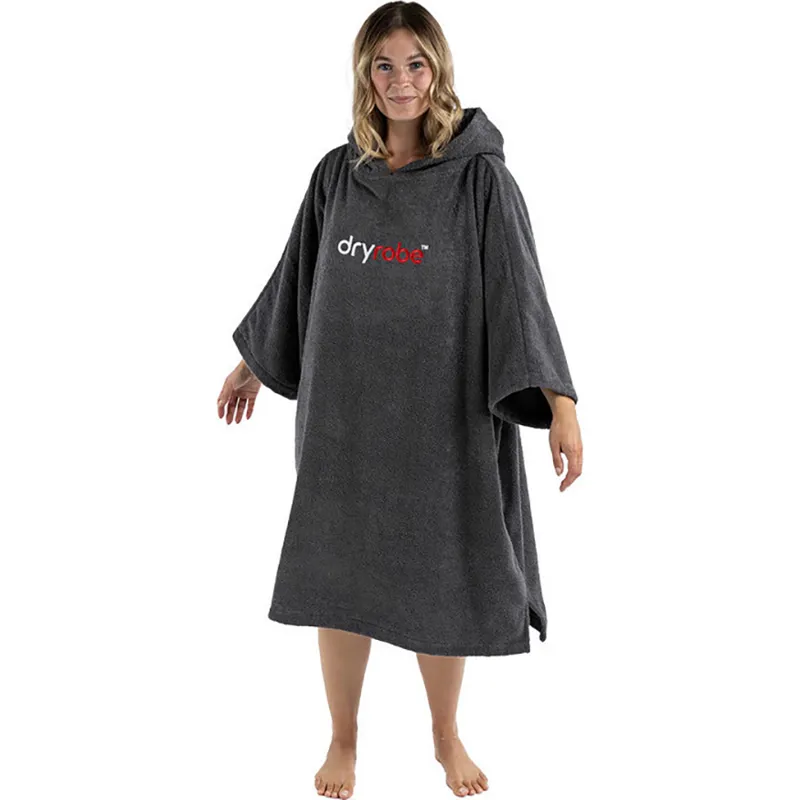 Dryrobe Organic Cotton Towel Robe V3 Large Slate Grey-1